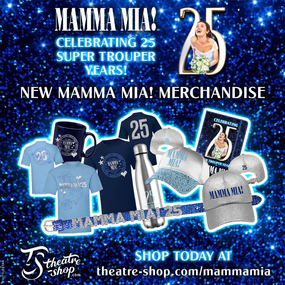 New range of 25th anniversary MAMMA MIA! merchandise