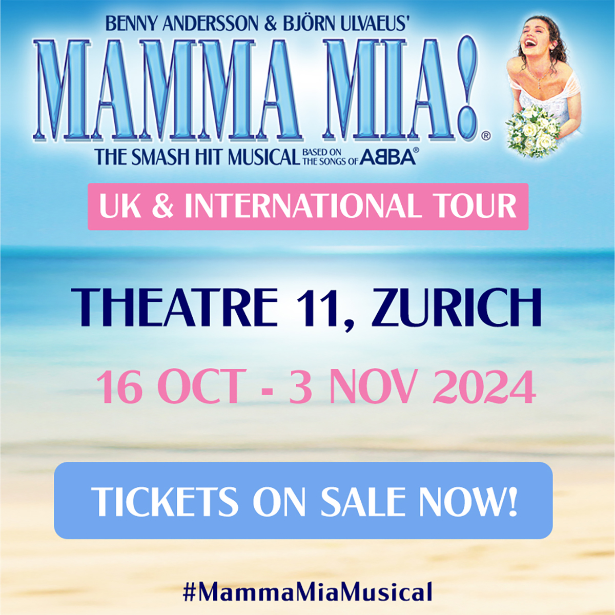 The MAMMA MIA! UK & International Tour moves to Zurich