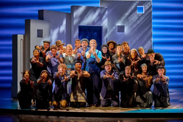 MAMMA MIA! UK & International Tour 2024 - 2025 cast. Photography by Brinkhoff/Mögenburg