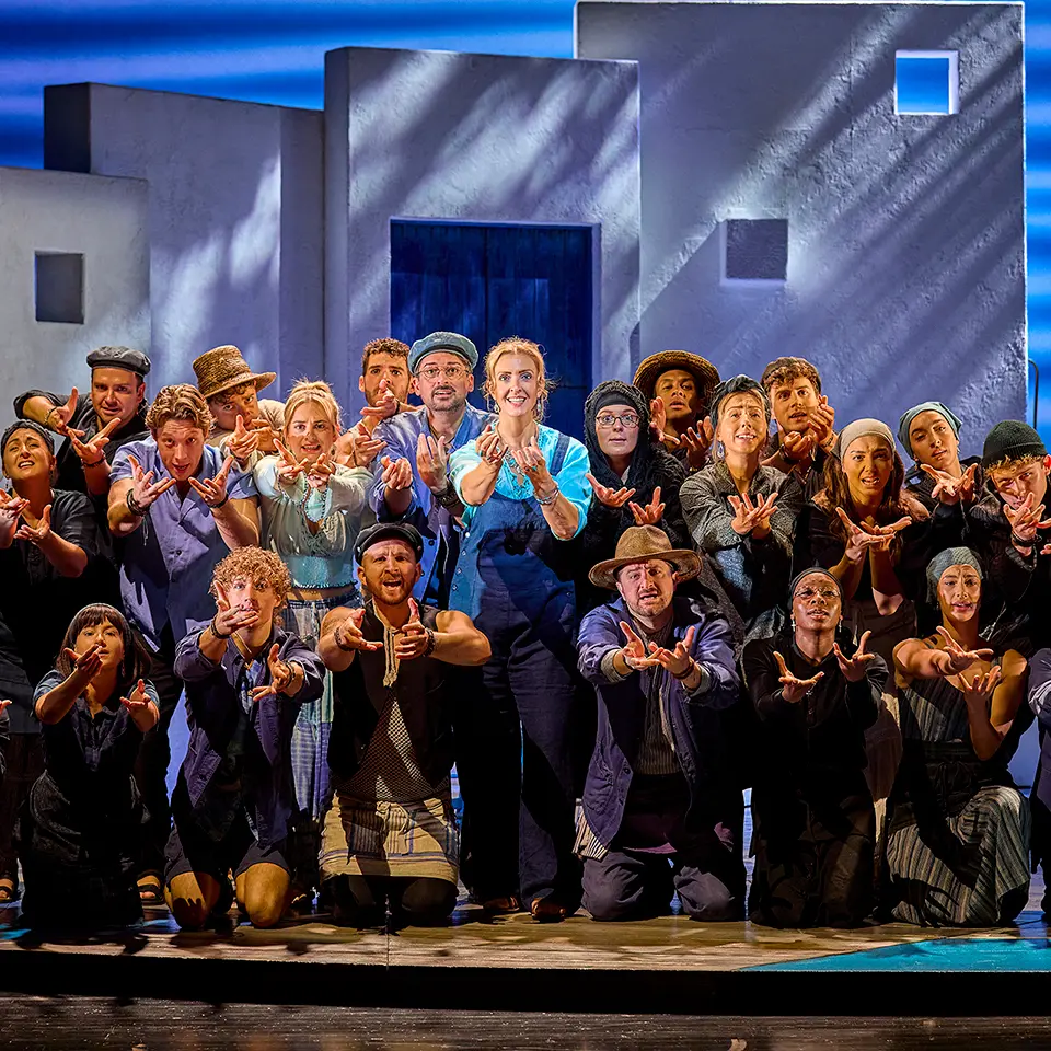 MAMMA MIA! UK & International Tour 2024 - 2025 cast. Photography by Brinkhoff/Mögenburg