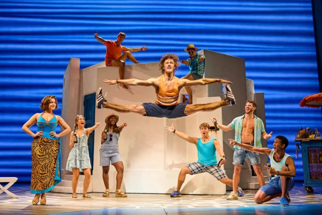 MAMMA MIA! UK & International Tour 2024 - 2025 cast. Photography by Brinkhoff/Mögenburg