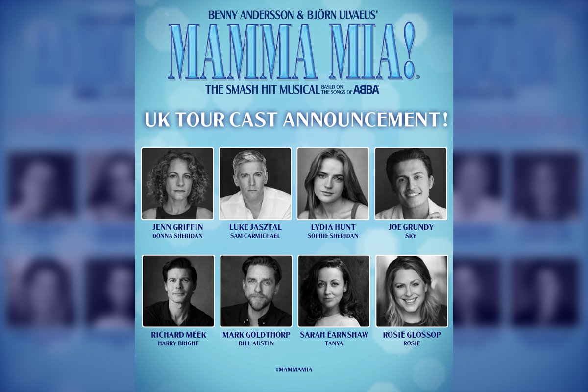 Image of MAMMA MIA! UK Tour 2025 cast members