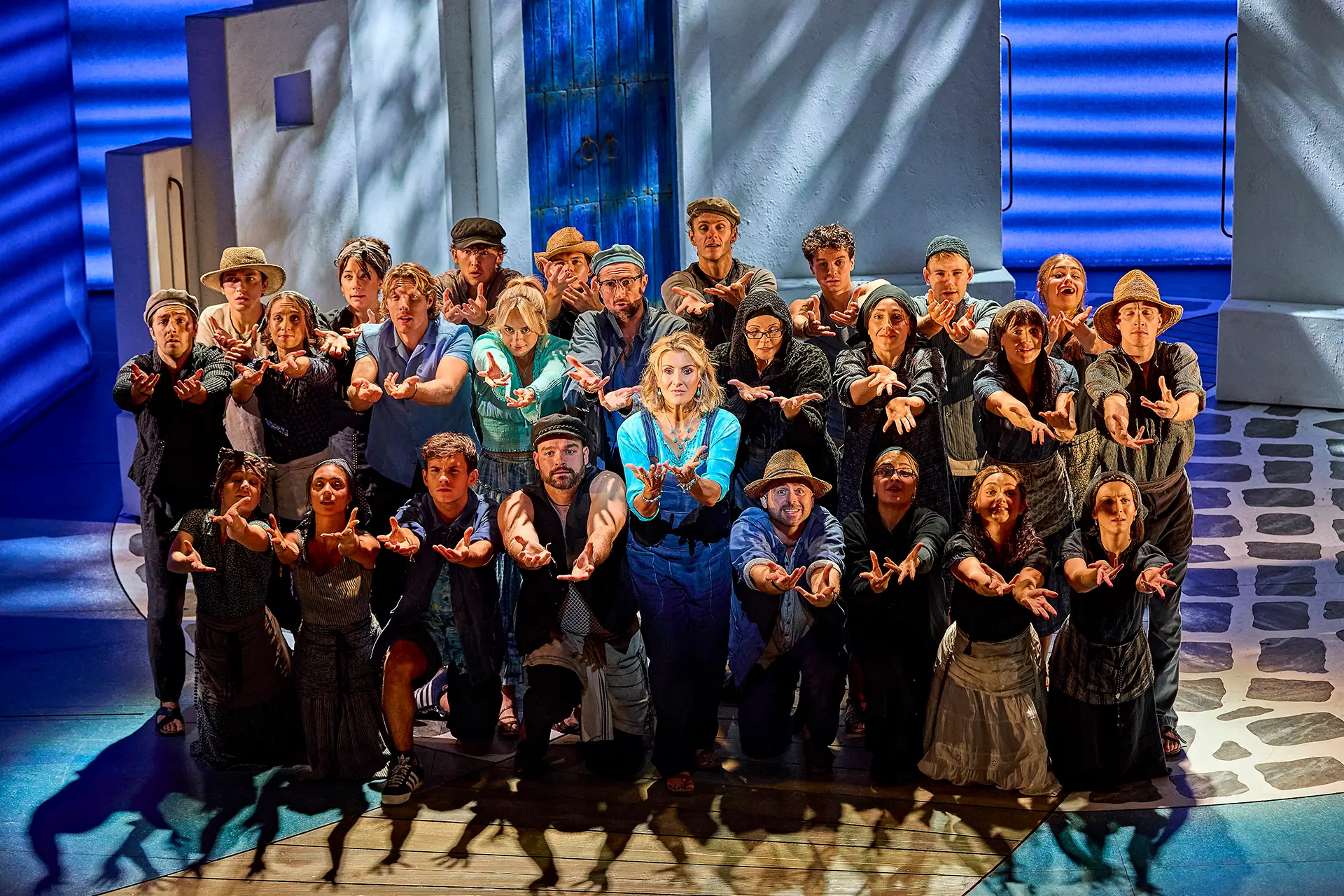 MAMMA MIA! London 2025 - 2026 cast. Photography by Brinkhoff/Mögenburg
