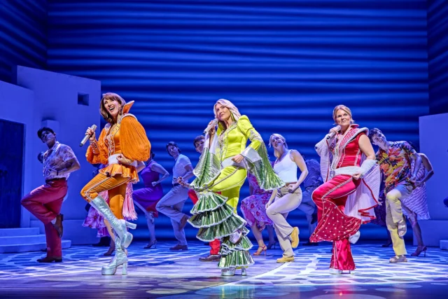 MAMMA MIA! London 2025 - 2026 cast. Photography by Brinkhoff/Mögenburg