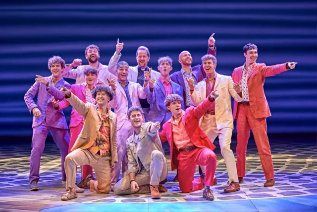 MAMMA MIA! UK Tour 2025 - 2026 cast. Photography by Brinkhoff/Mögenburg