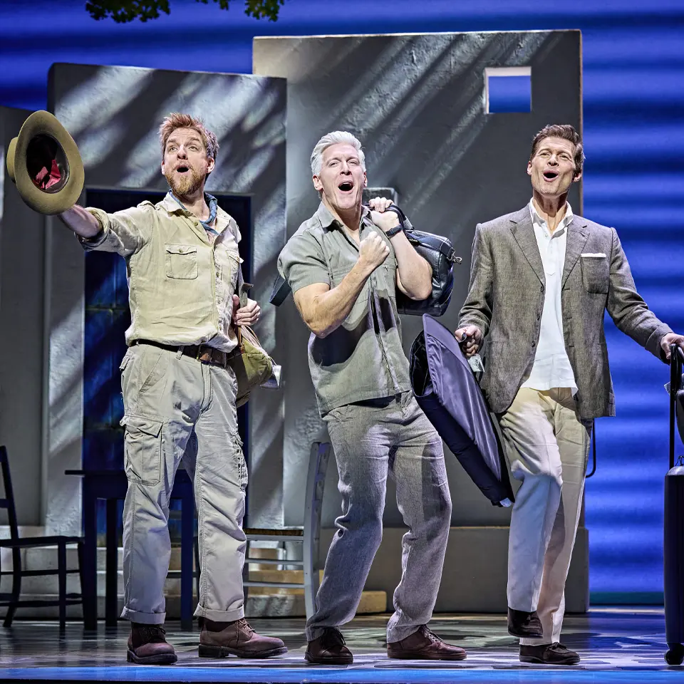 MAMMA MIA! UK Tour 2025 - 2026 cast. Photography by Brinkhoff/Mögenburg