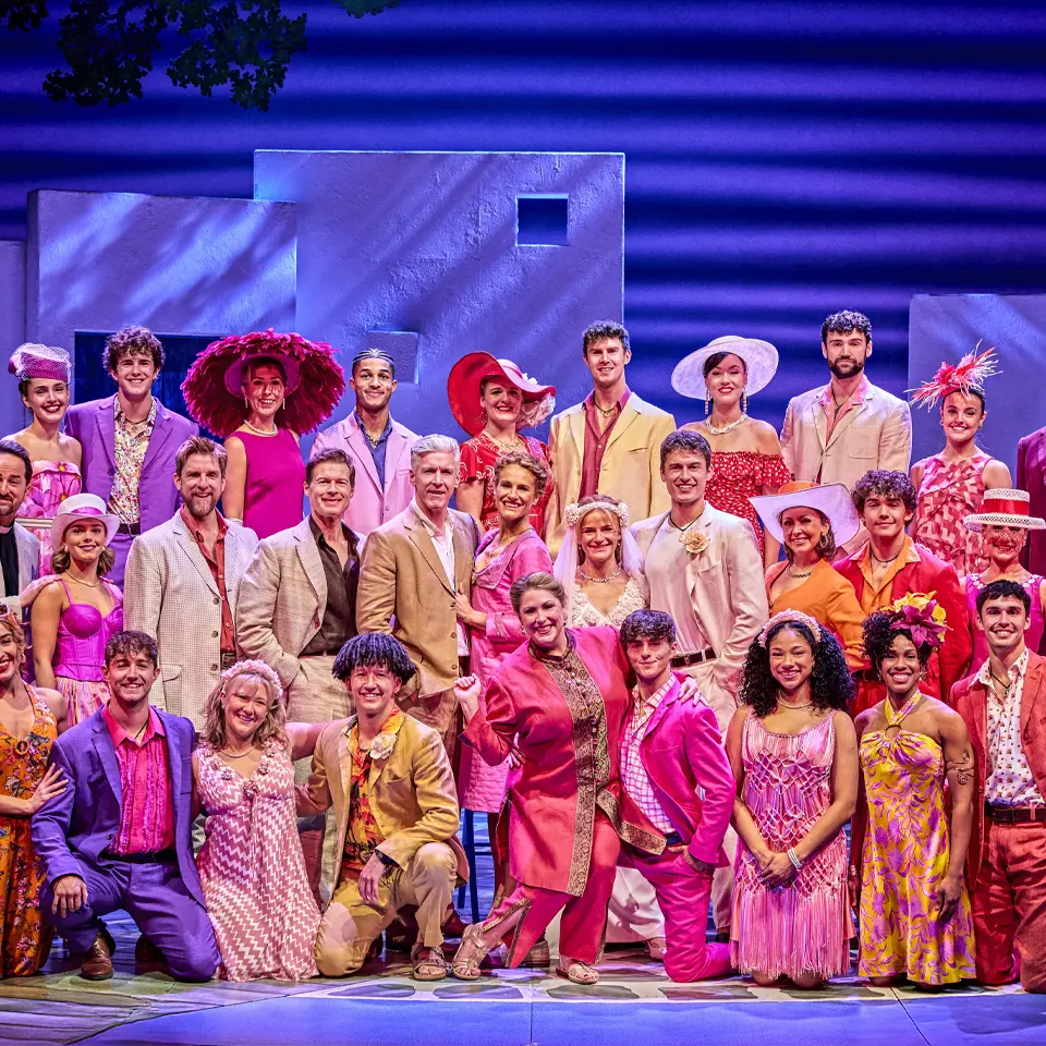 MAMMA MIA! UK Tour 2025 - 2026 cast. Photography by Brinkhoff/Mögenburg