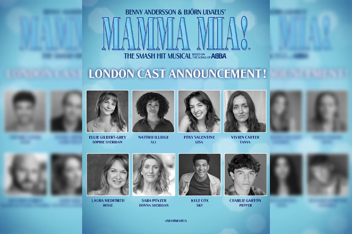 Image of the new 2026/27 MAMMA MIA! London cast