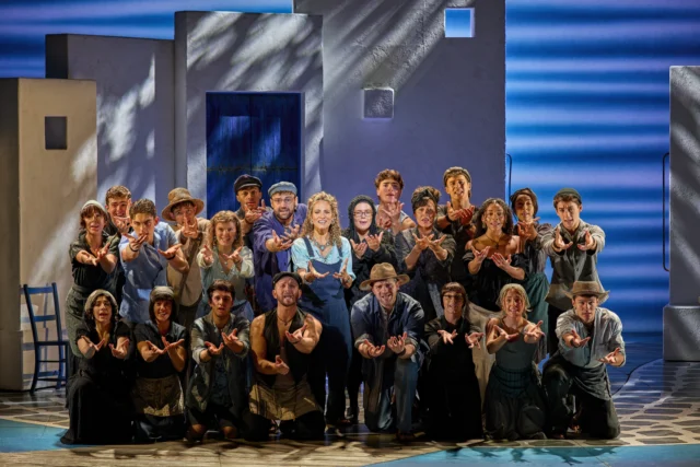 MAMMA MIA! UK Tour 2026 - 2027 cast. Photography by Brinkhoff/Mögenburg