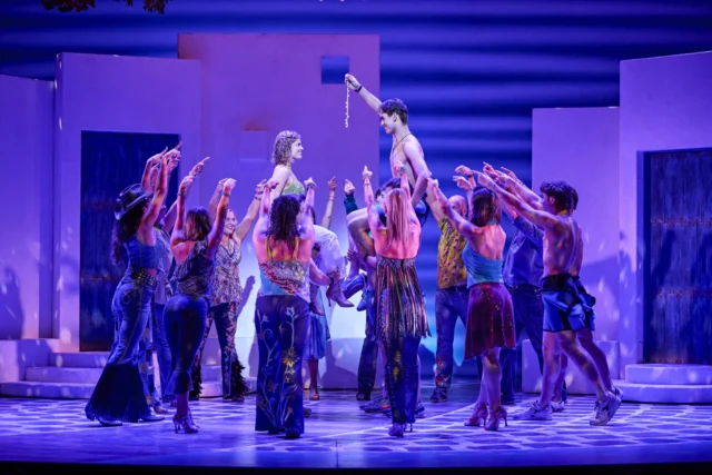 MAMMA MIA! UK Tour 2026 - 2027 cast. Photography by Brinkhoff/Mögenburg