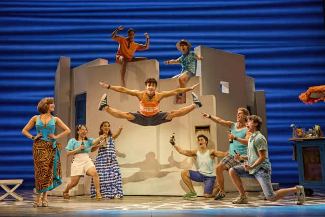 MAMMA MIA! UK Tour 2026 - 2027 cast. Photography by Brinkhoff/Mögenburg