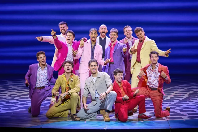 MAMMA MIA! UK Tour 2026 - 2027 cast. Photography by Brinkhoff/Mögenburg